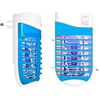 FISHOAKY Eléctrico Repelente Mosquito Tropical- Mata Mosquitos Electrico- Anti Mosquitos Killer- 2 Pack UV Lámpara Anti…